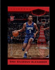 SHAI GILGEOUS-ALEXANDER 2018/19 CHRONICLES #391 RED ROOKIE RC #048/149 BD3702