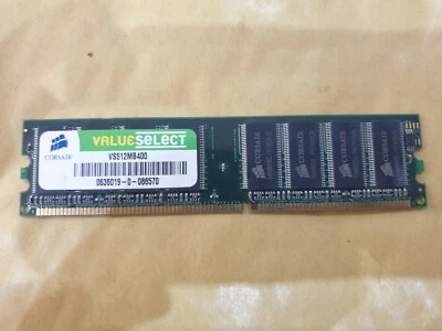 512mb CORSAIR VALUE SELECT VS512MB400 DDR DDR1 MEMORY RAM DIMM old DESKTOP PC - Image 1 of 3