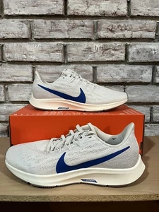 Nike Air Zoom Pegasus 36 White Game Royal Platinum Tint Mens SZ 8 NEW AQ2203-55 - Picture 1 of 7