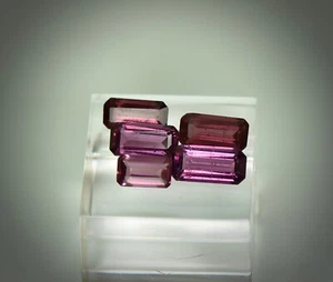 parcel rhodolite garnet rectangles 8.6 total carats - Picture 1 of 2