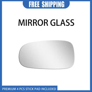 Mirror Glass For 2004 2005 2006 2007 2008 2009 Saab 9-5 Left Side Flat Adhesive - Picture 1 of 10