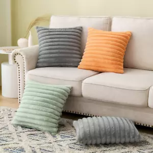 Soft Plush Minimalist Japanese Style Decorative Cushion Cover - Picture 1 of 11