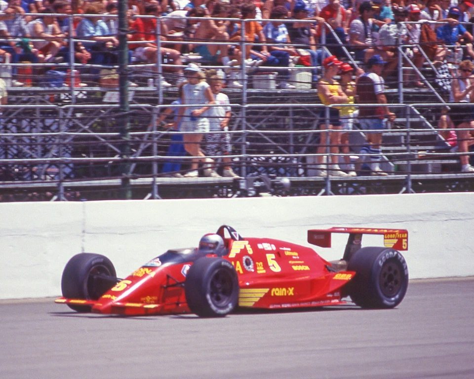 1987 MARIO ANDRETTI Hanna Auto Wash Chevrolet 8x10 Photo Indianapolis 500 Poster - Image 1 of 1
