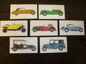 A COLLECTION OF SEVEN VINTAGE CAR PRINTS: BENTLEY 4.25ltr, ALVIS SPEED 1935, Etc - Foto 1 di 9