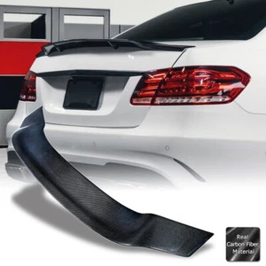 Carbon Fiber Trunk Spoiler For 2010-2016 Mercedes W212 Sedan E350 E500 E550 E63 - Picture 1 of 7