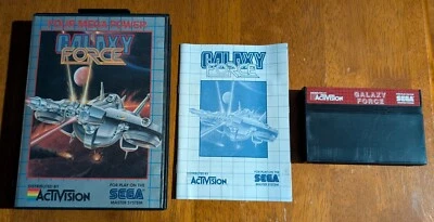 1989 Sega Master System Galaxy Force Authentic, CIB *Very Good Condition* - Image 1 of 4