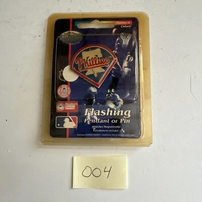 Vintage MLB Philadelphia Phillies Flashing Pendant or Pin NEW Siskiyou NOS - Image 1 of 3