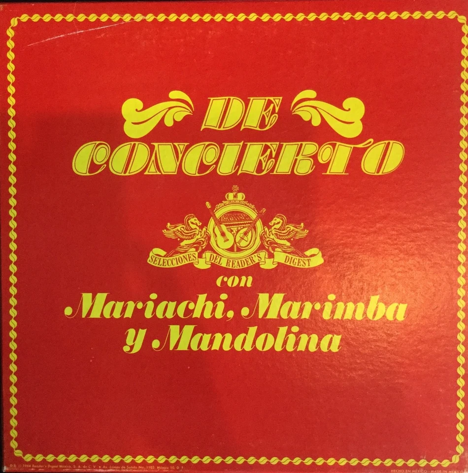 DE CONCIERTO-MARIACHI, MARIMBA Y MANDOLINA-ORIGINAL 1984 7-VINYL BOX SET EMI REC - Image 1 of 1