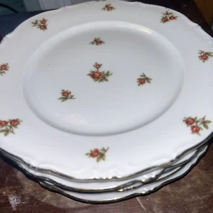 4 Vintage Bavaria China Plates 7.50 diameter - Picture 1 of 3