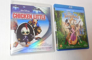Tangled & Chicken Little Blu Ray DVD Disney Fun Family Tested 2 dif - Picture 1 of 12