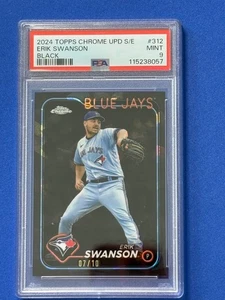 2024 Topps Chrome Update Sapphire - Erik Swanson #USCS312 nero 07/10 PSA 9 - Foto 1 di 2