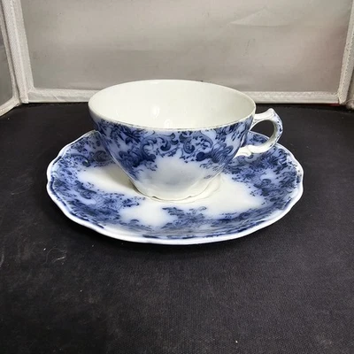 Vintage John Maddock Sons Cup Saucer Set Belfort England Royal Vitreous China 68 - image 1 of 4