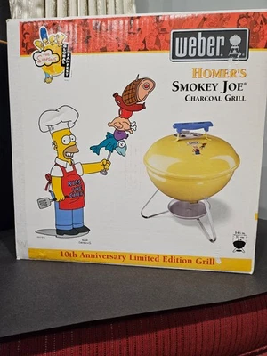 Parrilla De Colección Homer's Smokey Joe Simpson 10 Aniversario Edición Limitada Weber Foto 1 de 4