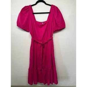 Draper James RSVP Hot Pink Smocked Dress, Size Large - New! - Picture 1 of 6