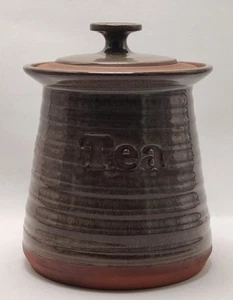 Vintage Billingshurst Pottery Embossed Jar 1970's Handmade Studio Pottery - Picture 1 of 18