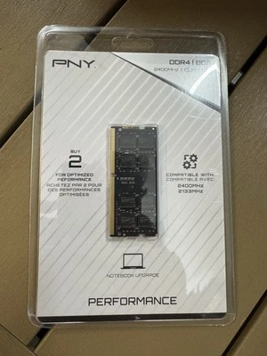 PNY 8GB DDR4 2400MHz CL17 1.2V Notebook Memory (MN8GSD42400) New - Image 1 of 4