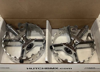 Pedales HUTCH BMX Beartrap 9/16 ¡¡¡NUEVOS!!! JDB CROMO! Old School Judge Pro Racer Foto 1 de 2