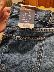 George #11702 NEU Herren Regular Fit Stretch Straight Leg Jeans - Bild 1 von 3