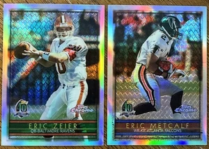 1996 TOPPS CHROME REFRACTORS ERIC METCALF #15 & ERIC ZEIER #114 REFRACTOR LESEN - Bild 1 von 14