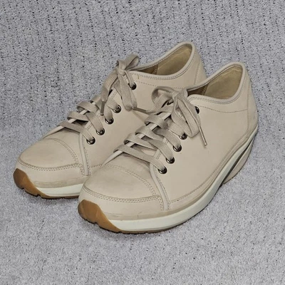 MBT Zapatos Zapatilla Con Cordones Caqui Beige Tonificación Suiza 400273-124 9-9.5 EE. UU. 40 EUR Foto 1 de 4