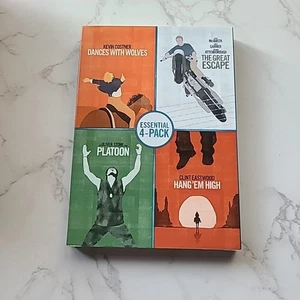 Dances with Wolves, The Great Escape, Platoon, Hang Em High 4-film NEW DVD! - Picture 1 of 8