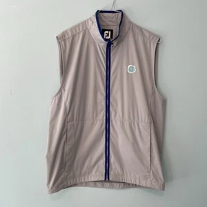 FOOTJOY FJ Men’s HydroKnit Waterproof Tour Golf Vest Gray/Royal Size Large - Picture 1 of 8