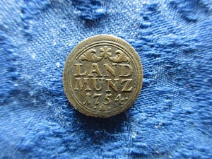 Bayern 10 Kreuzer 1754, KM504.2 gebogen - Bild 1 von 2