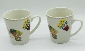 Set Of 4 Thompson Garden Themed Mugs. Pre Owned  - Picture 1 of 8