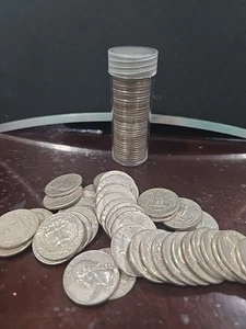Roll of 40 - $10 Face Value 90% Silver Washington Quarters XF-AU - Picture 1 of 2