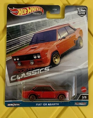 Fiat 131 Abarth 2004 Hot Wheels Premium 1973-84 1/64 Car Culture Modern Classics Foto 1 de 2