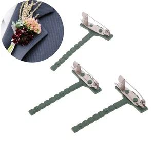 100Pcs T-shaped Brooch Plastic Rod Pin Triangle Brooch Wedding Corsage Mater _pu - Picture 1 of 10