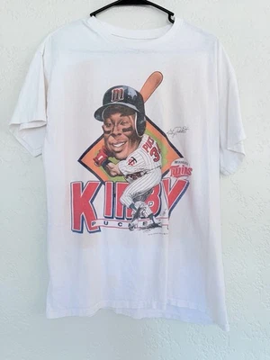 1998 Minnesota Twins Kirby Puckett Vintage Caricature T-shirt  AN64036 - Image 1 of 2