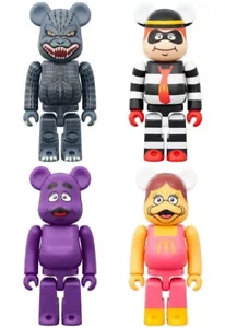 Be@rbrick Godzilla McDonalds 150% Set 4 bears Hamburglar Grimas Birdie #182 - Picture 1 of 9