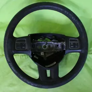 DODGE JOURNEY SXT 2011-2019 DRIVER STEERING WHEEL BLACK RUBBER OEM - Foto 1 di 10