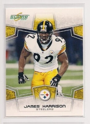 2008 JAMES HARRISON SCORE #255 ROOKIE RC PITTSBURGH STEELERS KENT STATE - Image 1 of 2
