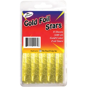 Foil Star Stickers 440/Pkg Gold - Picture 1 of 2