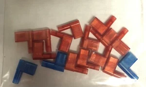 18 insulated flag terminal lot red blue  # 12393 - Picture 1 of 5