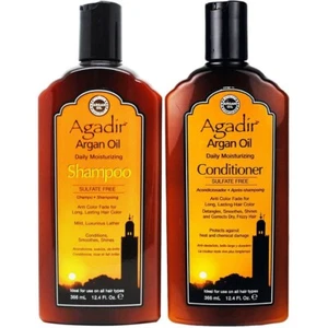 AGADIR MOROCCAN ARGAN OIL DAILY MOISTURIZING SHAMPOO & CONDITIONER 366ml DUO - Picture 1 of 1