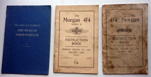 3 OLD BOOKLETS ABOUT MORGAN CARS - Imagen 1 de 1