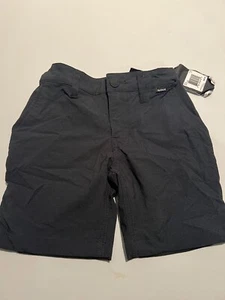 Hurley Boys Black Nike Dri Fit Shorts Size 6 NWT - Picture 1 of 4