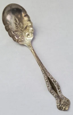 Cuchara Oneida Community One Shell Sugar Berry plato plateado mango de desplazamiento OC A1 Foto 1 de 4