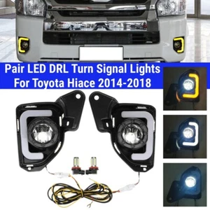 LED DRL Daytime Running Light Fog Light Set W/ Turns For Toyota Hiace 2014-2018 - Bild 1 von 11