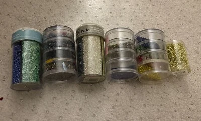 Various Variety Seed Bead Lot Vintage Lot 7 - Image 1 of 4