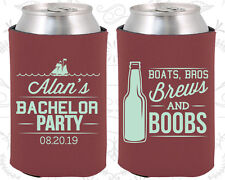 Bachelor Party Koozies Koozie Favors (40022) Boats Bros Brews And Boobs Nautical