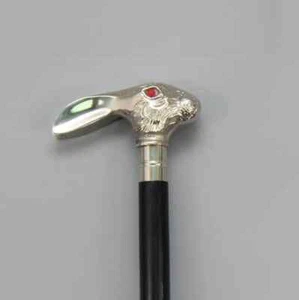 Vintage Style Schwarz Gehstock mit klassischem Griff - Bauholz - Bild 1 von 2