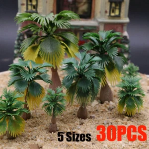 US Coconut Palm Tree Layout Model Train Palm Trees Tropical Forest Landscape 30X - Picture 1 of 10
