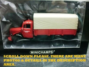 WOW EXTREMELY RARE Mercedes L3500 Canvas 1954 Fire Regensburg 1:43 Minichamps - Picture 1 of 1