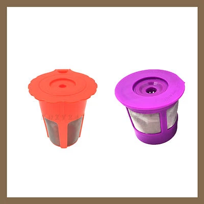 Keurig 2.0 Orange K Carafe Coffee K-cup Filter & Purple Reusable K Cup Filter - Imagem 1 de 4
