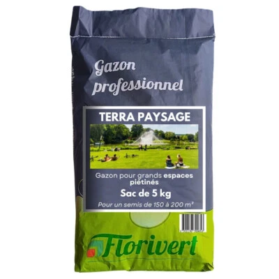 Semences gazon Terra Paysage 5 kg pour un gazon fin et dense facile à établir - Photo 1/3