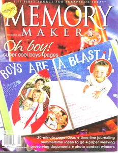 Memory Makers Scrapbooking Magazin Juli/August 2001 Jungenseiten - Bild 1 von 8